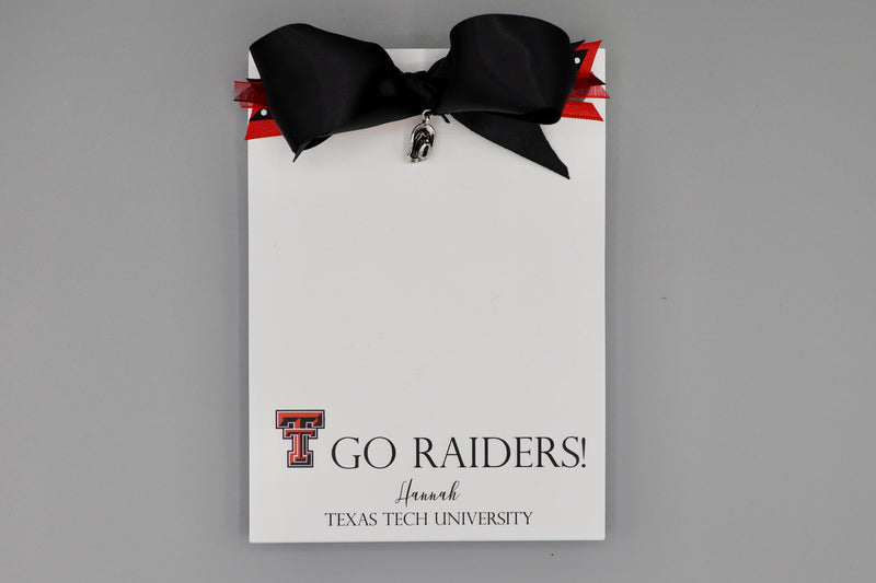 Personalized Notepads:  "We've Got Spirit, Yes We Do!"