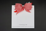 Everyday Notepads: "Grocery List" Red Gingham or Black/White Plaid