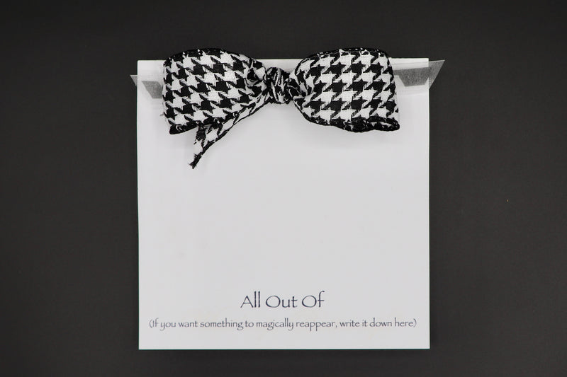 Everyday Notepads: "All Out Of - Houndstooth"